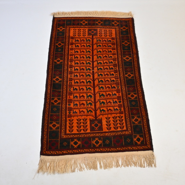 Matta, handknuten, orientalisk.