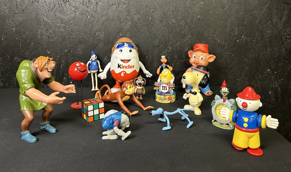 Diverse leksaksfigurer