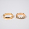 Ringar i 18k guld, 2st.