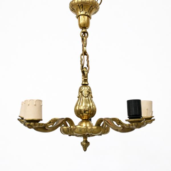 Taklampa, mässing, 1900-talets mitt.