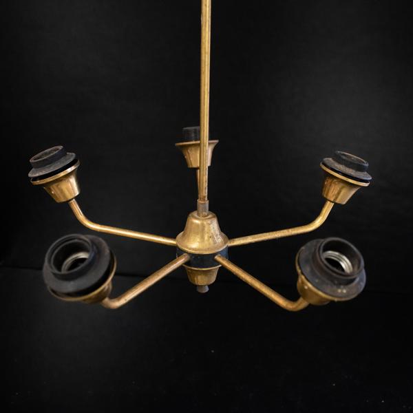 Taklampa, mässing, 1950/60-tal.