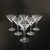 Martiniglas, 6st, Skruf Glasbruk.