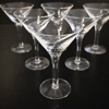 Martiniglas, 6st, Skruf Glasbruk.