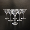 Martiniglas, 6st, Skruf Glasbruk.