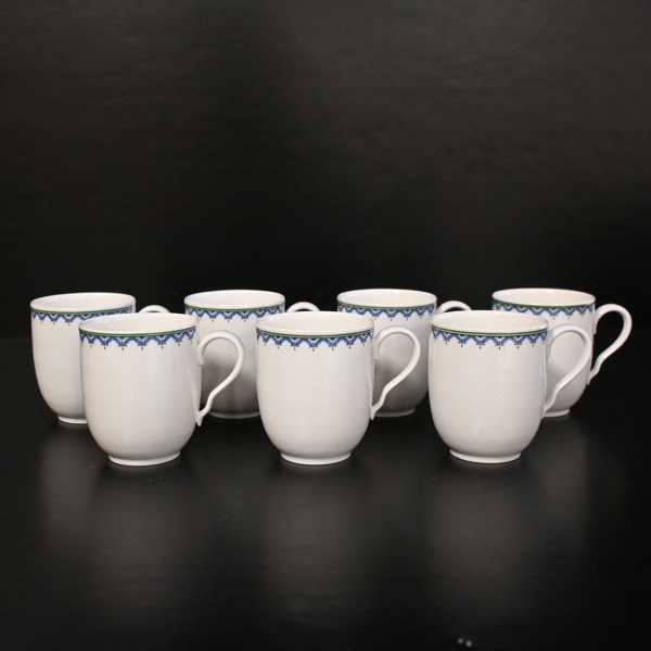 Kaffekoppar, 7st, "Casa Look", porslin, Villeroy & Boch, Luxemburg. 