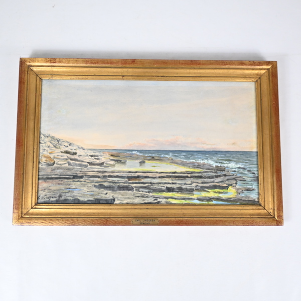 Emil Lindgren (1866-1940), "Karlsö", akvarell, signerad.