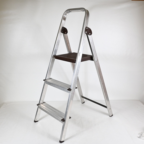 Trappstege, 3-steg, aluminium, 2000-tal.