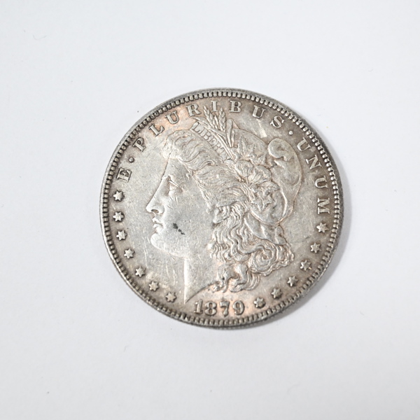 Mynt, One dollar, silver, USA, 1879, San Fransisco. 