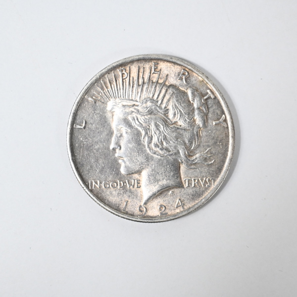 Mynt, one dollar, silver, USA, 1924. 