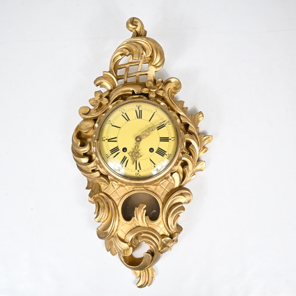 Pendyl, förgyllt trä, rokokostil, 1900-tal.