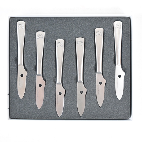 Skaldjursbestick Knivar, 6st, "Hardanger". 