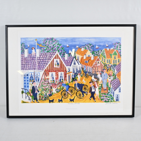 Gunilla Mann, tryck, "Piraten Kivik". 