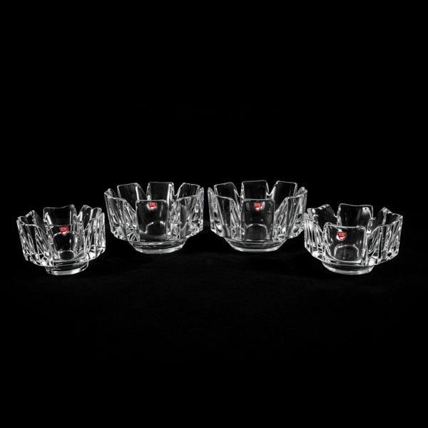 Lars Hellsten, skålar, 2 par, "Corona", Orrefors. 