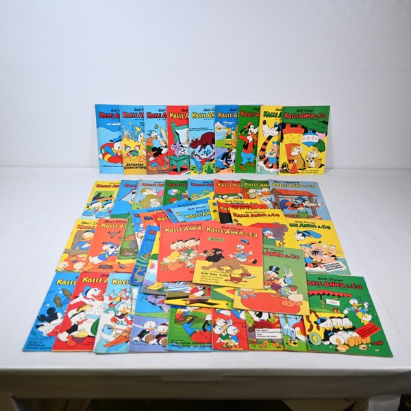 Serietidningar, 55st, Kalle Anka & co, 1960-tal. 