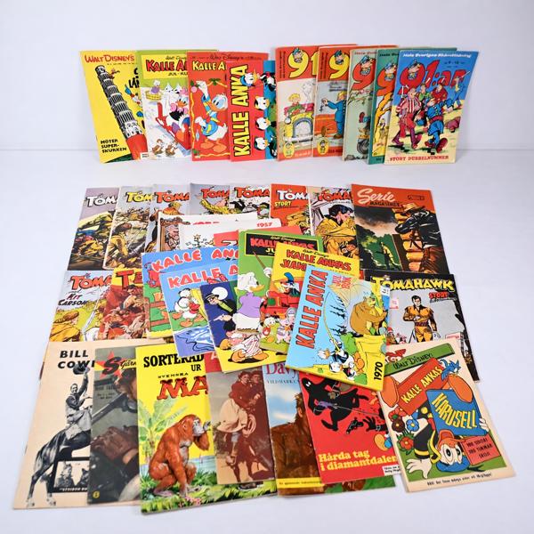 Serietidningar, 41st, blandat, 1900-tal 