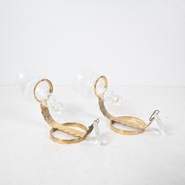 Bertil Vallien, ljuslyktor, ett par, metall/glas, Boda Smide.