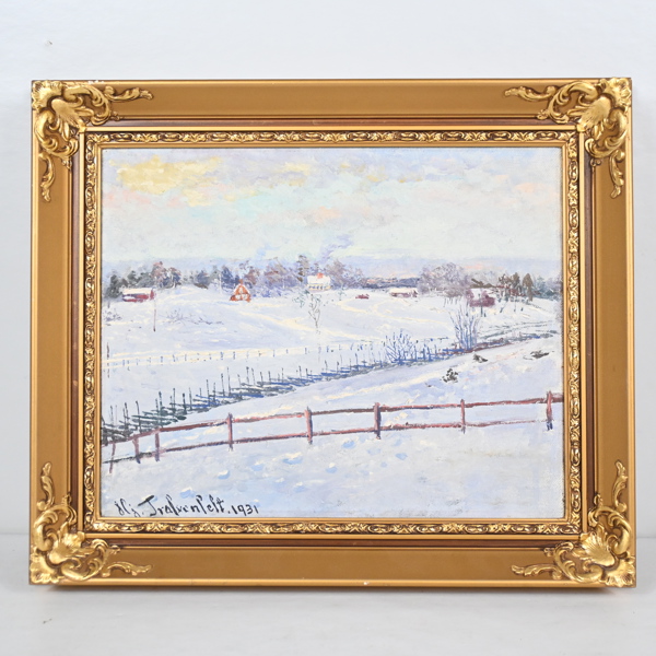 Hjalmar Trafvenfelt (1851-1937), olja på duk, signerad och daterad. 