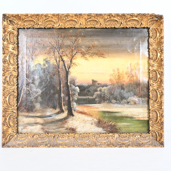 Oidentifierad konstnär, olja på duk, 1800-tal, signerad. 