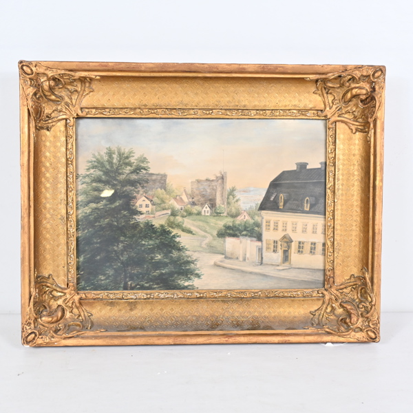 Okänd konstnär, akvarell, osignerad. 