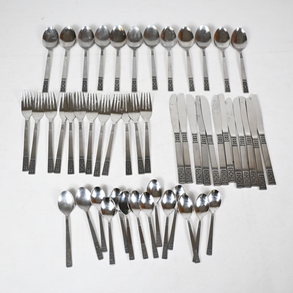 Bestick, 49 delar, franska liljor, 1960/70-tal.