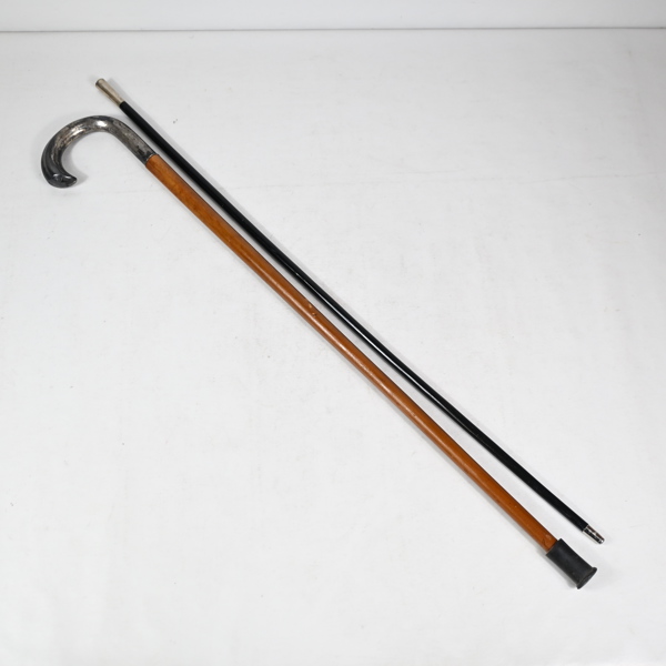 Käppar med handtag i silver, 2st, 1900-tal.