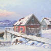 Johan Ossian-Andersson (1889-1975), olja på duk, signerad.