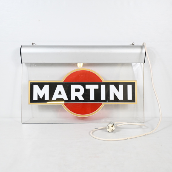 Ljusskylt, "Martini", Serenari, Italien.