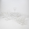 Glasservisdelar, 32st, kristall, 1900-tal.