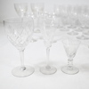 Glasservisdelar, 32st, kristall, 1900-tal.