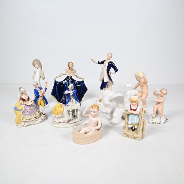 Parti figuriner, Tyskland och Spanien, 1900-tal.