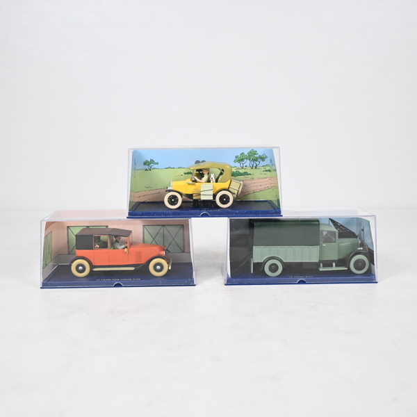 Modellbilar, 3st, Tintin.