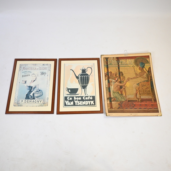 Konst, 3 delar, 1900-tal. 