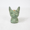 Skulptur, patinerad brons, Kattgudinnan, Egypten.