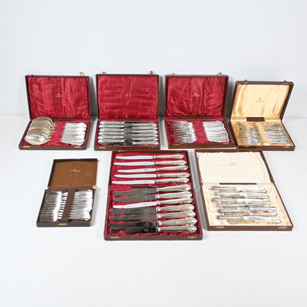 Bestickuppsättning i silver, för 12 personer, Arbor Rose, 1926-1928.