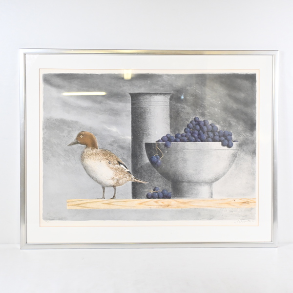 Philip Von Schantz (1928-1998), stilleben, färglitografi, signerad.