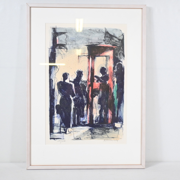 Berndt Wennström (f. 1945), färglitografi, signerad.