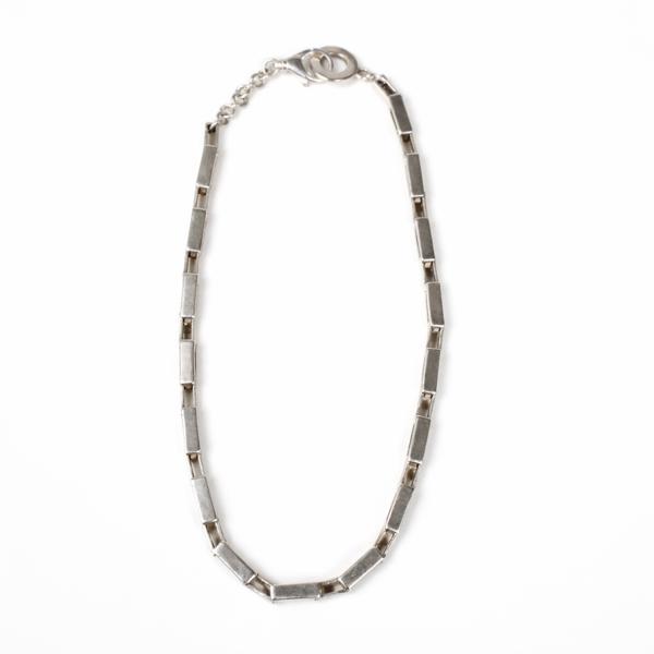 Halsband, stavlänk, sterlingsilver.