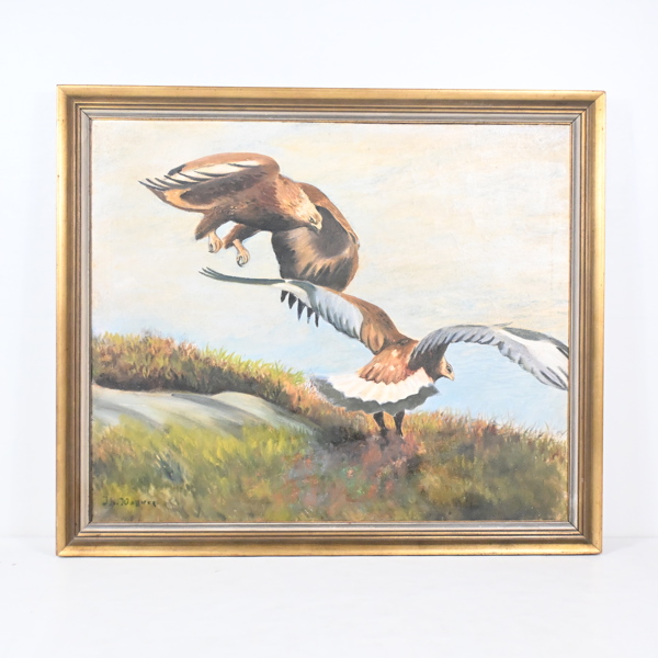 Olja på duk, signerad.