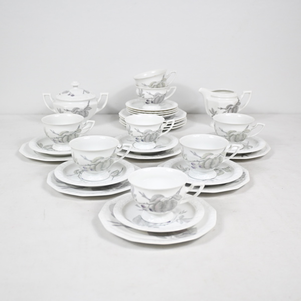 Kaffeservis, 30 delar, "Maria Björnbär", Rosenthal, Tyskland.