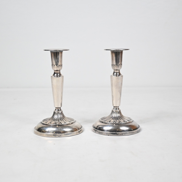 Ljusstakar, ett par, silver.