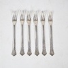 Förrättsgafflar, 6st, silver, chippendale-stil.