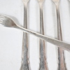 Förrättsgafflar, 6st, silver, chippendale-stil.