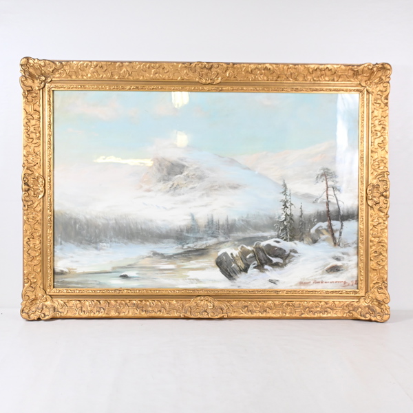 Oidentifierad konstnär, blandteknik, signerad. 