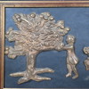 Astri Bergman Taube (1898-1980), Bronsrelief, "Paradiset", signerad.