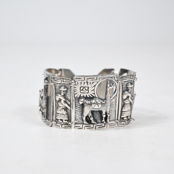 Armband i sterlingsilver, Peru.