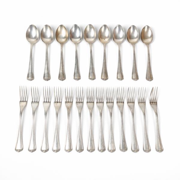 Bestick i silver, 835.