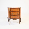 Byrå med stenskiva, intarsia, Louis XVI stil, 1900-tal.