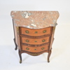 Byrå med stenskiva, intarsia, Louis XVI stil, 1900-tal.