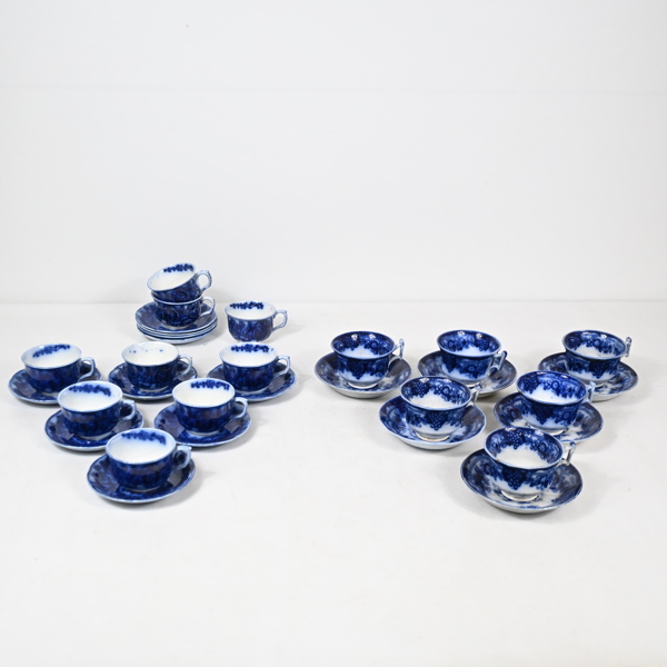 Te- & kaffeservisdelar, 31st, "Flytande Blått", Gustavsberg, 1922.