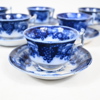 Te- & kaffeservisdelar, 31st, "Flytande Blått", Gustavsberg, 1922.